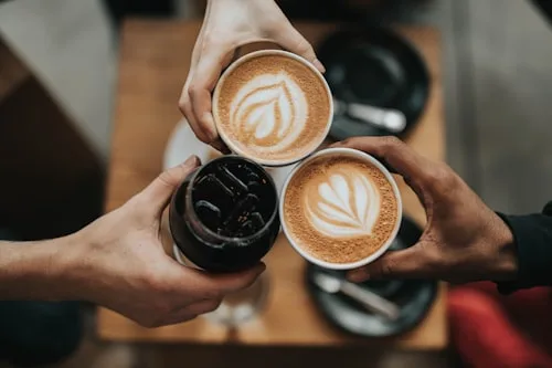 A latte with latte art