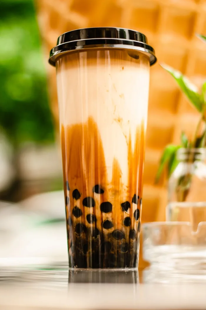 Brown sugar boba milk tea